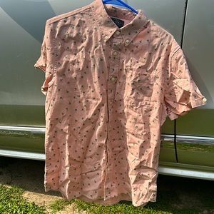 Rosetta printed linen short sleeve